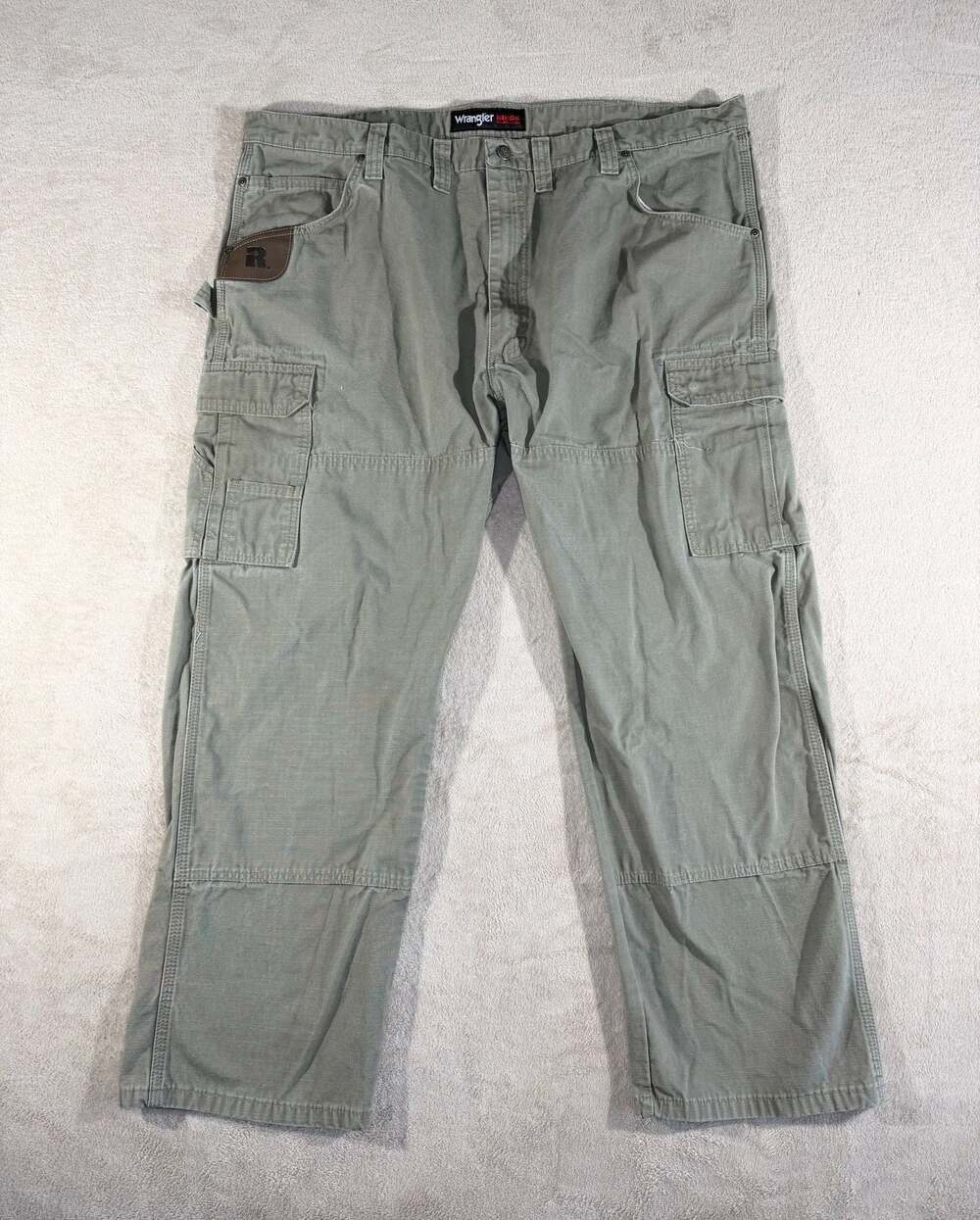 Wrangler Riggs Workwear Y2K Ranger Ripstop Cargo Pants 44x30 Olive Green Khaki